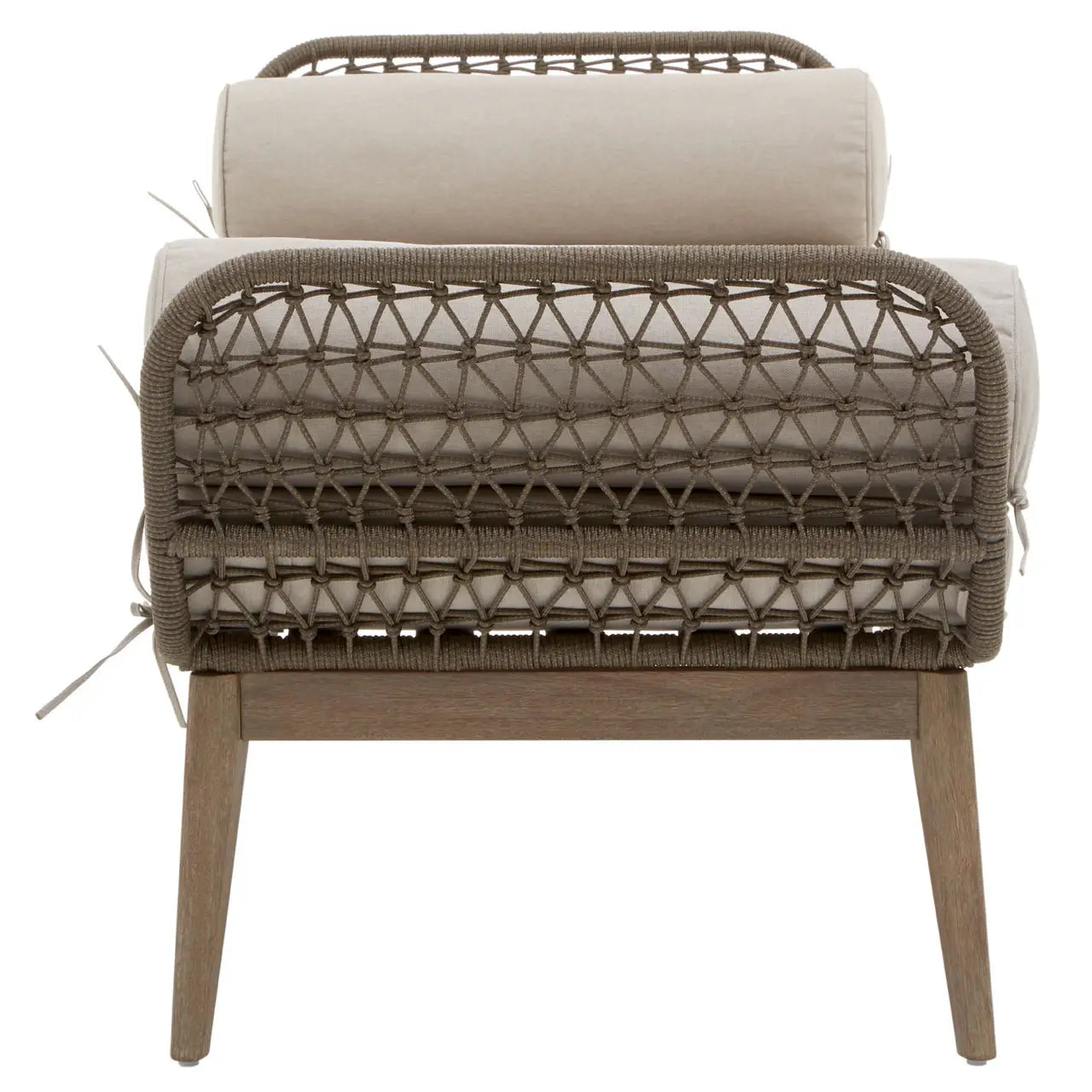 Chic Mid-Century Modern Hand Woven Day Bed - Wood Velvet