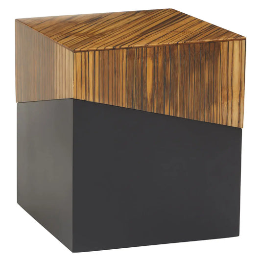 Square Accent Bamboo Side Table | Champion - Wood Velvet