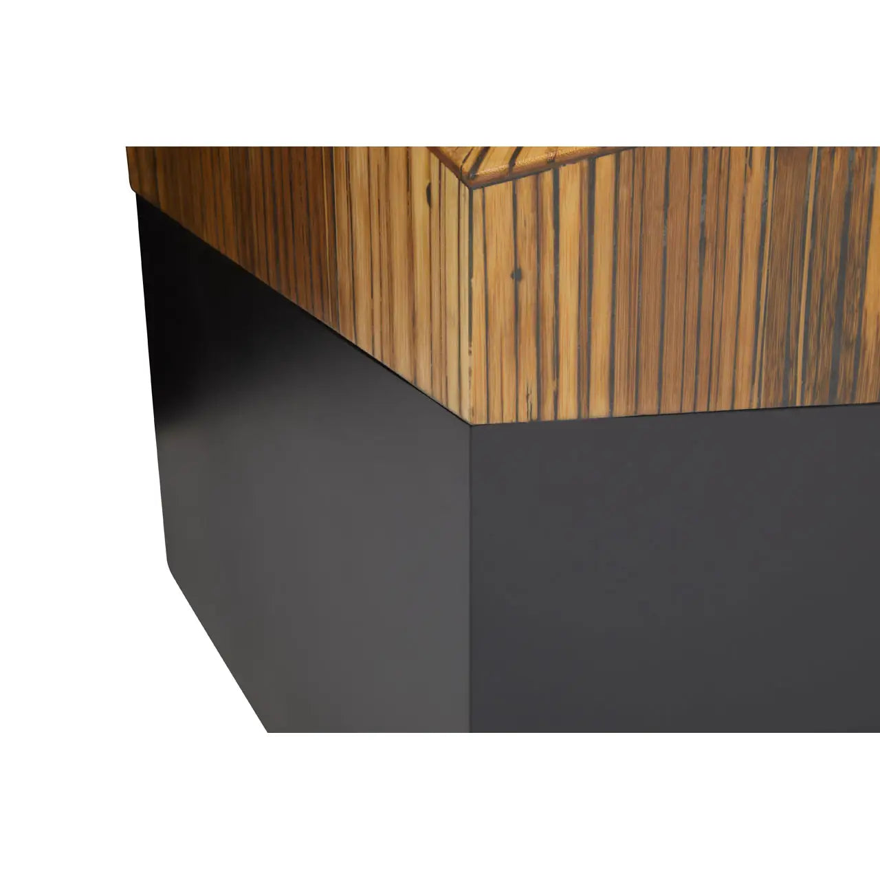 Square Accent Bamboo Side Table | Champion - Wood Velvet