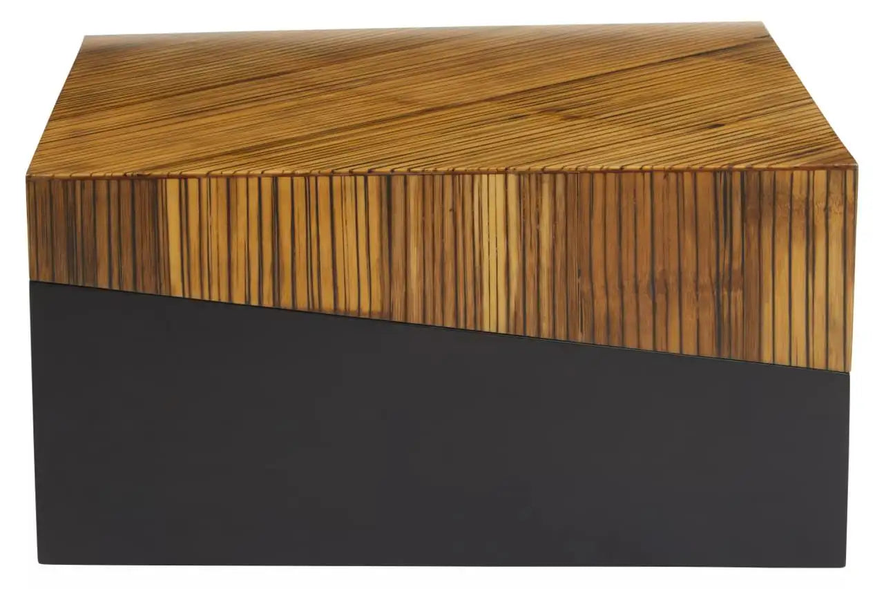 Square Accent Bamboo Angular Coffee Table | Champion - Wood Velvet