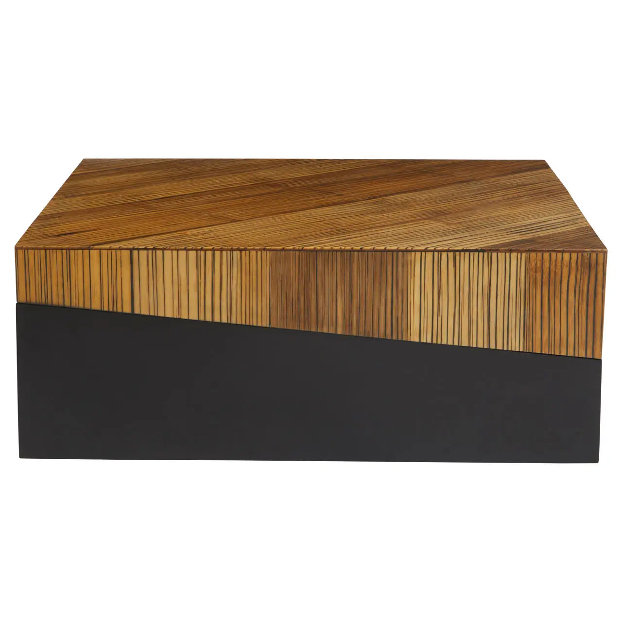 Large Accent Coffee Table Angular Bamboo | Champion - Wood Velvet