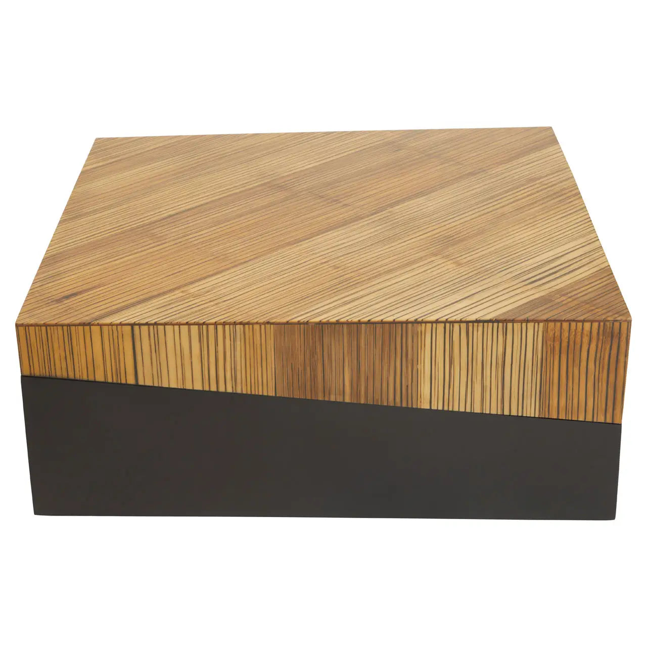Large Accent Coffee Table Angular Bamboo | Champion - Wood Velvet