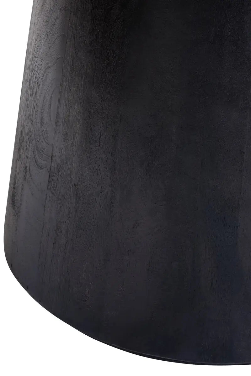 Mango Wood Oval Dining Table Black Finish | Perdoba Eco-friendly - Wood Velvet