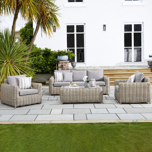 Amalfi Collection Outdoor Five Seater Set (Free gift) - Wood Velvet
