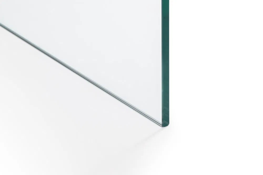 Julian Bowen Curvaceous Glass Desk | Amalfi collection - Wood Velvet