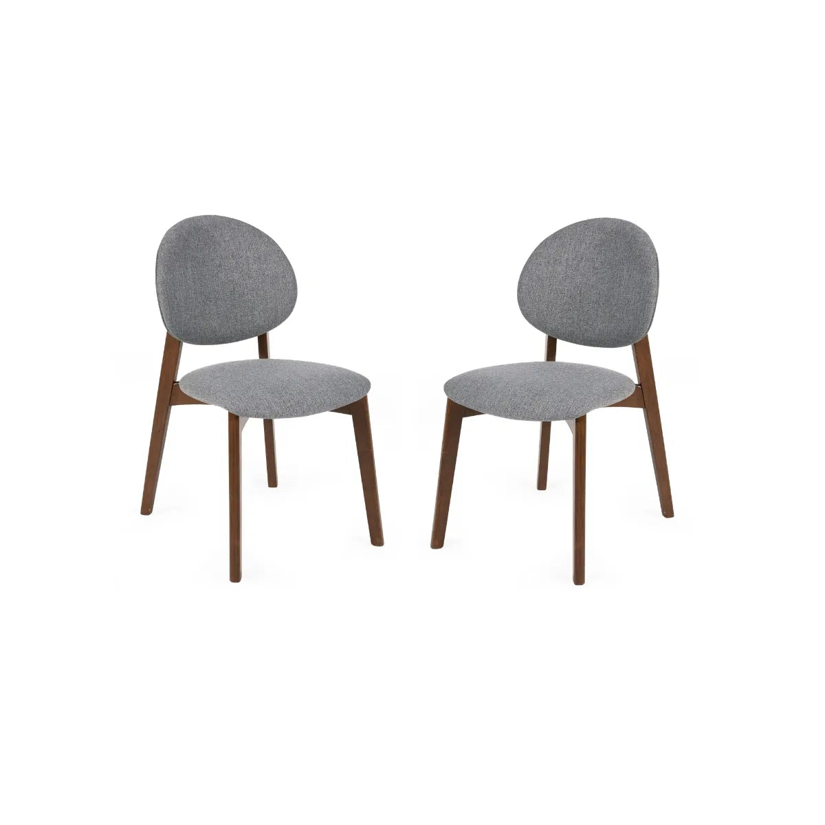 Walnut Curved Back Dining Chair Pair | Artemis | Julian Bowen - Wood Velvet