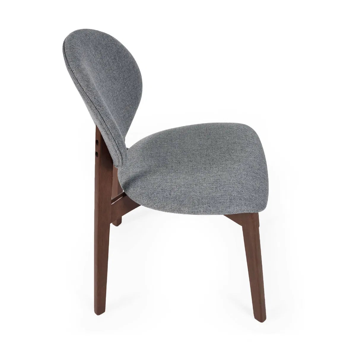Walnut Curved Back Dining Chair Pair | Artemis | Julian Bowen - Wood Velvet