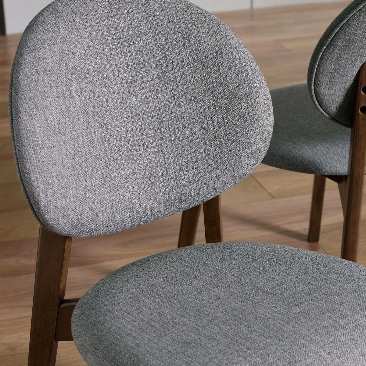 Walnut Curved Back Dining Chair Pair | Artemis | Julian Bowen - Wood Velvet