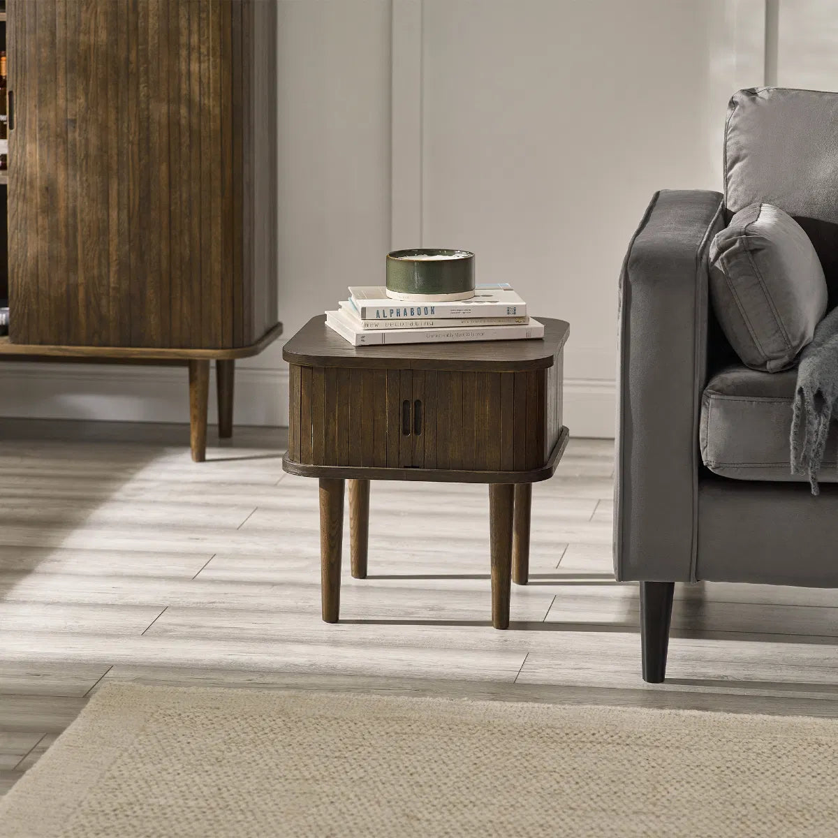 Julian Bowen Arya Side Table - Wood Velvet