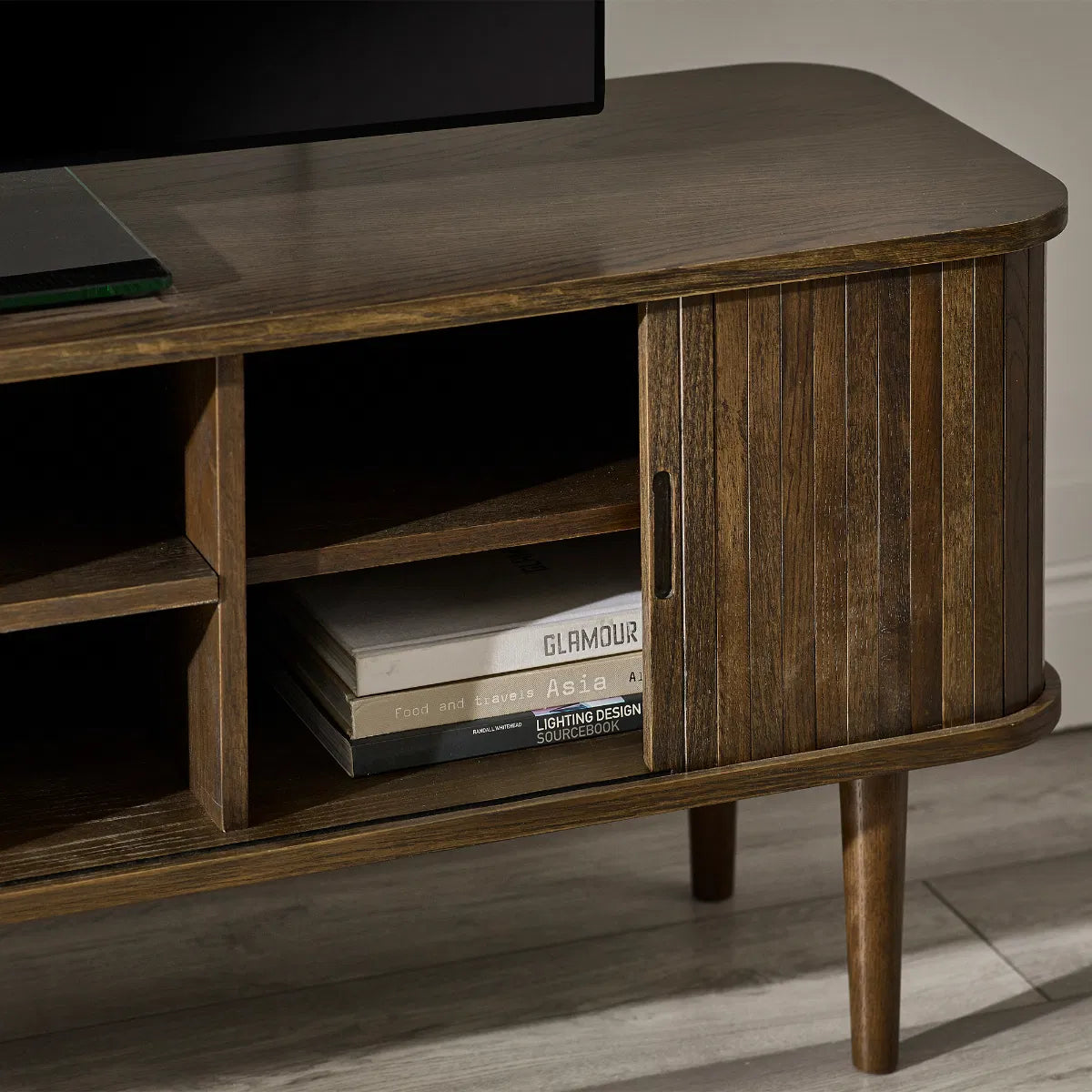 Julian Bowen Arya Media Unit - Wood Velvet