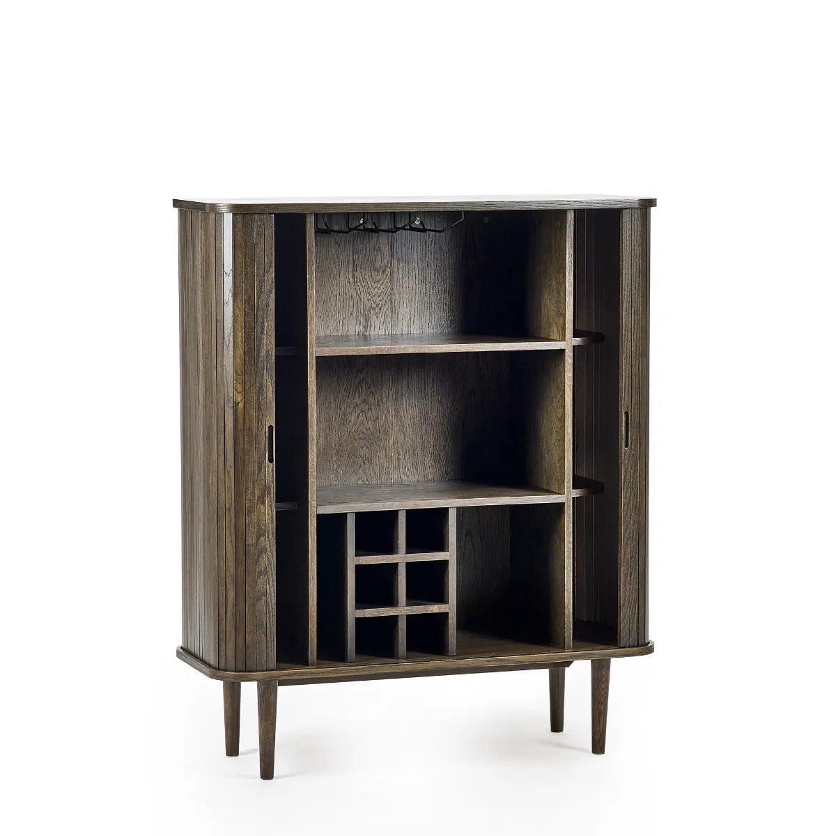 Julian Bowen Arya Wine Cabinet - Wood Velvet
