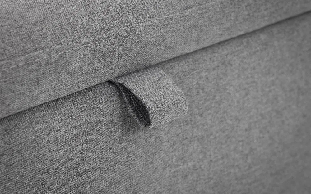 Astrid Storage Ottoman - Wood Velvet