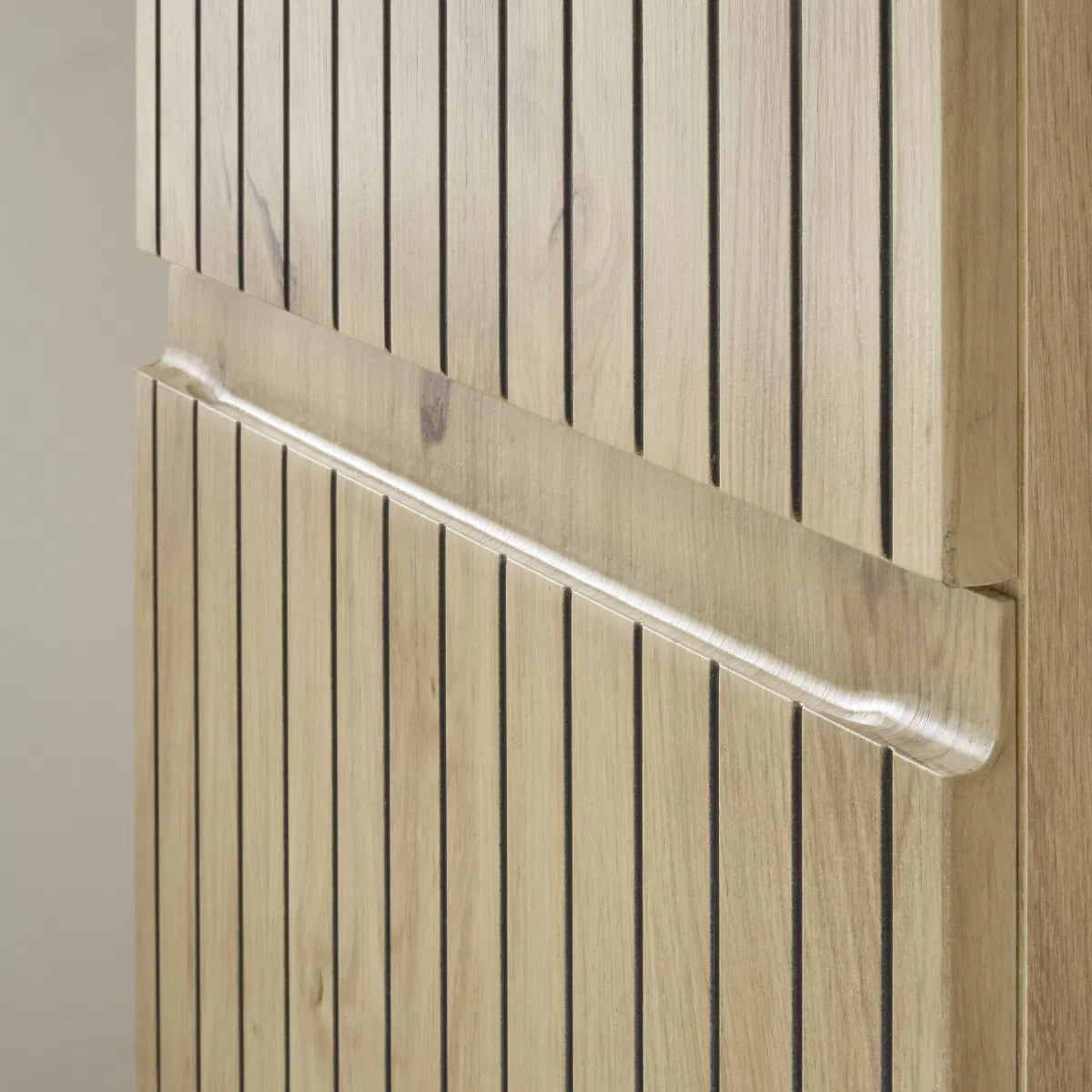 Julian Bowen Narrow Cabinet With 2 Door & 1 Drawer | Artisan Oak | Austin collection - Wood Velvet