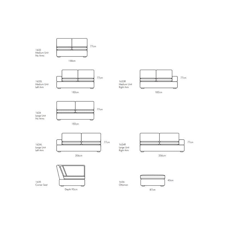 Astor Corner Lg - Wood Velvet