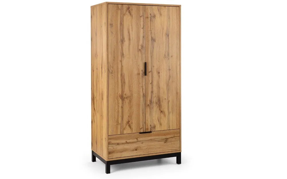 Julian Bowen Bali Double Wardrobe - Wood Velvet