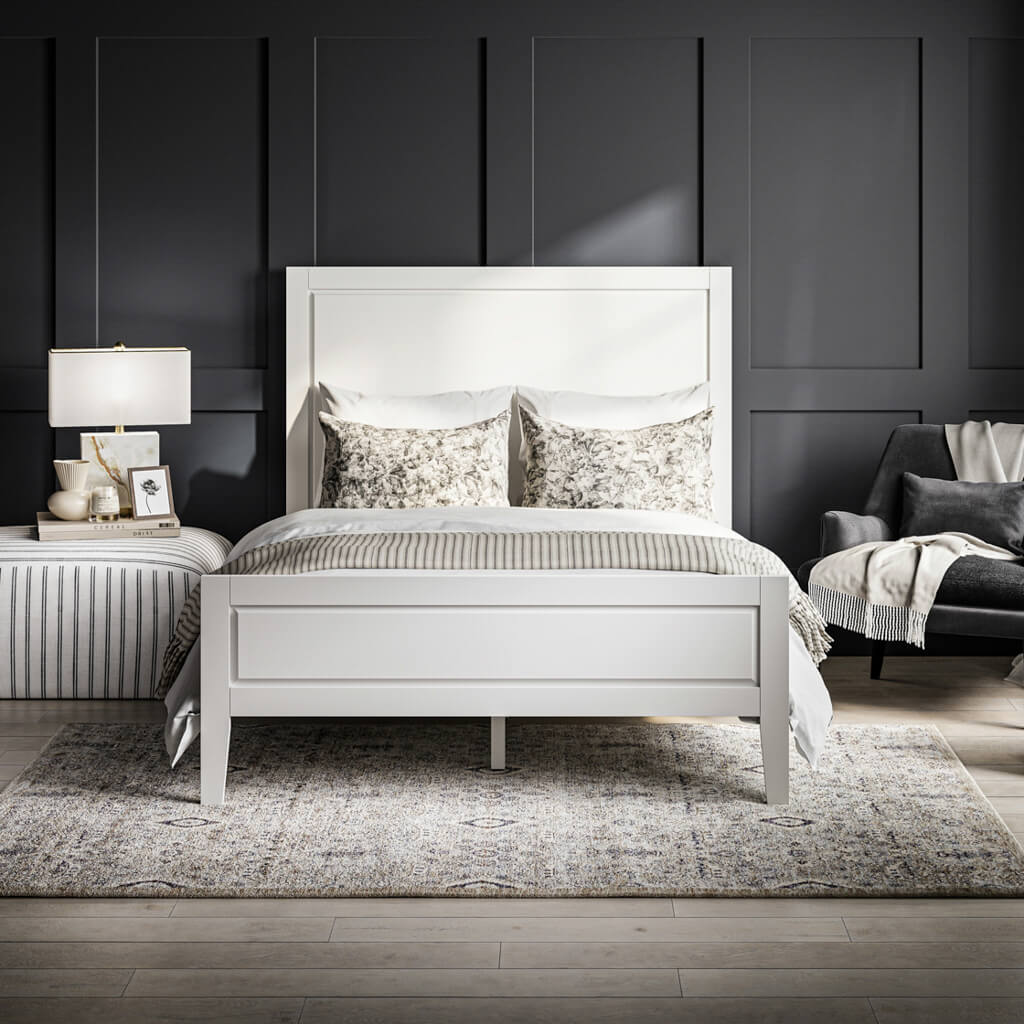 Bay Shaker-style Bed Frame by LPD - Wood Velvet