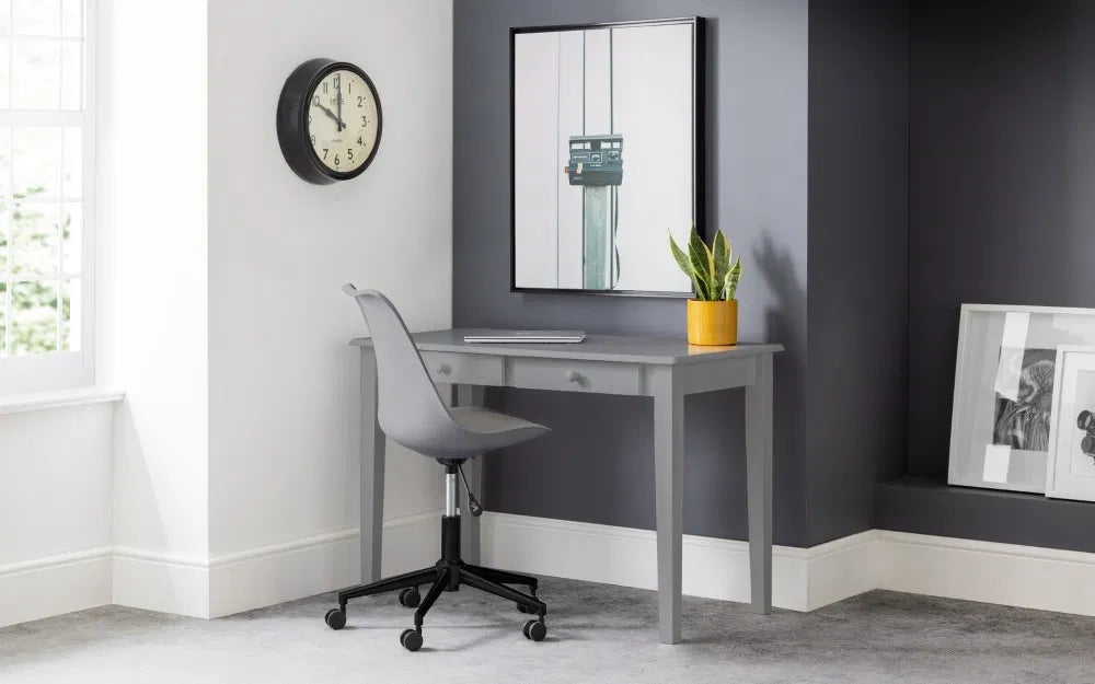 Julian Bowen Free-standing Desk With Drawers In White | Carrington | - Wood Velvet