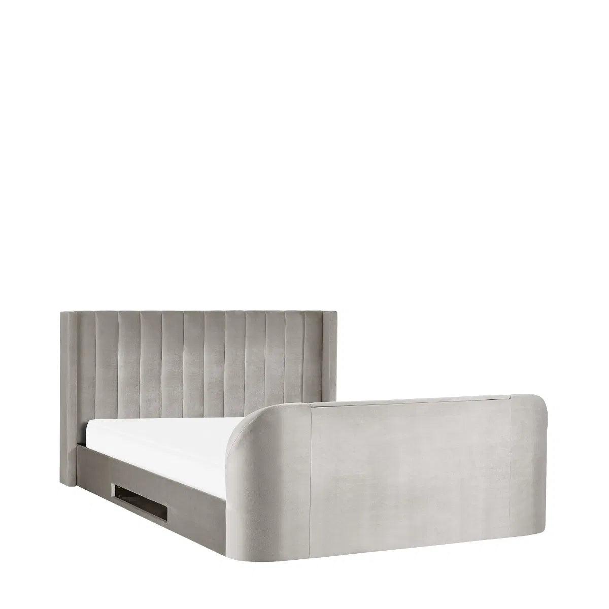 Winged Ottoman Storage TV Bed | Clara | Julian Bowen | - Wood Velvet