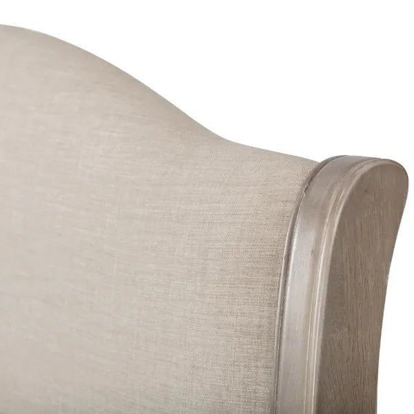 Julian Bowen Camille Limed Oak French Design S/King Bed - Wood Velvet