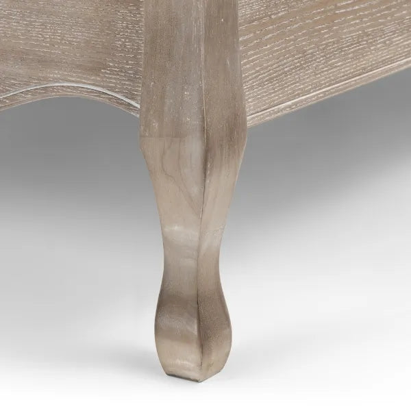 Julian Bowen Camille Limed Oak French Design S/King Bed - Wood Velvet