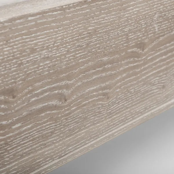 Julian Bowen Camille Limed Oak French Design S/King Bed - Wood Velvet