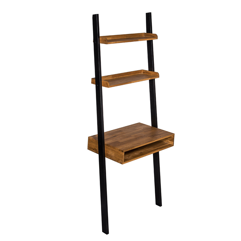Industrial Style Ladder Desk & Shelving | Copenhagen Range By LPD - Wood Velvet