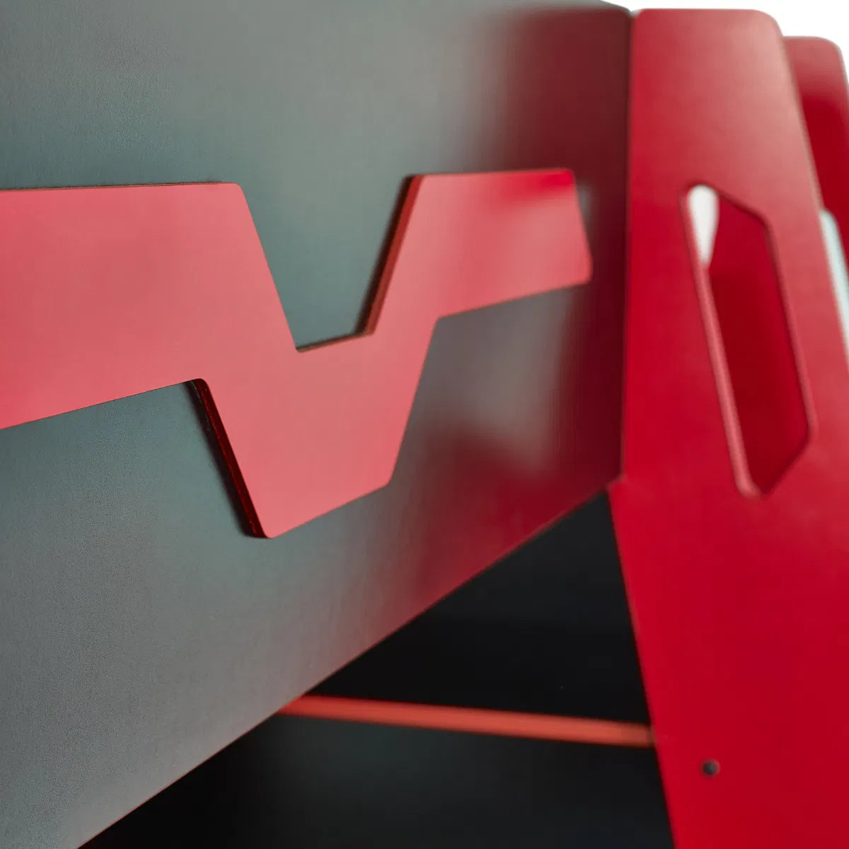 Julian Bowen Gaming High Sleeper In Black & Red | Eagle | Wood Velvet - Wood Velvet