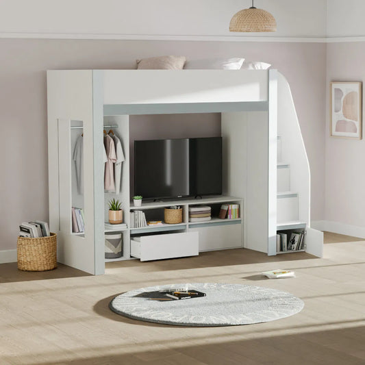 Entertainment Kids High Sleeper | Gaia | Julian Bowen - Wood Velvet