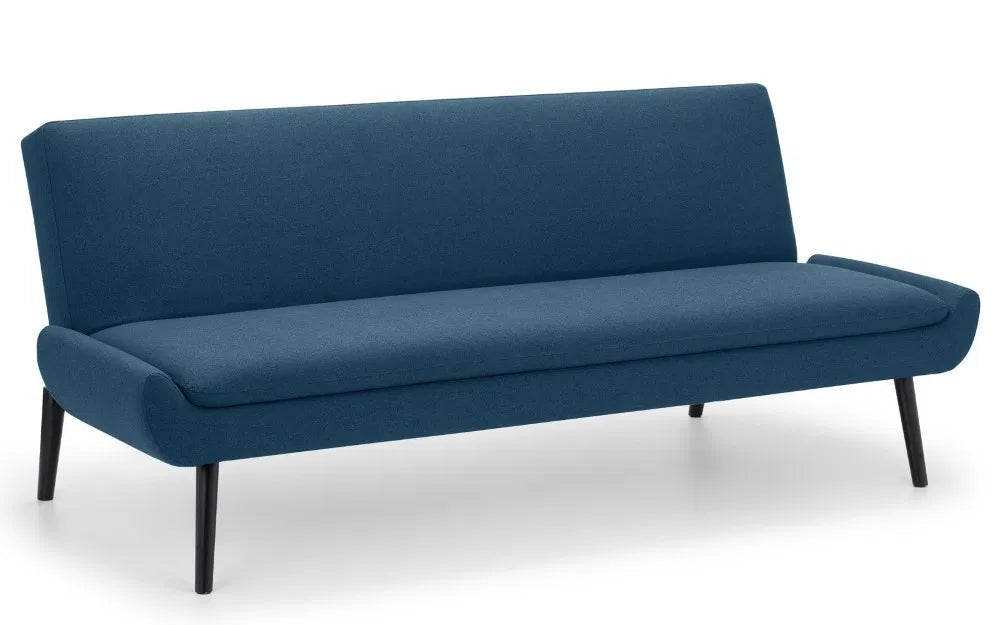 Simplistic Blue Linen Sofabed | Gaudi | Julian Bowen