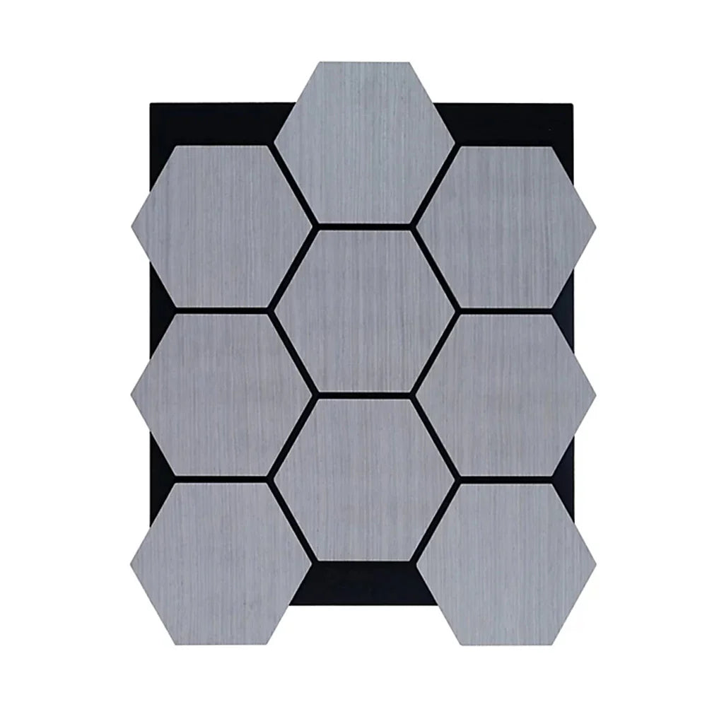 Acoustic "Turtle Hex" Wall Panels | Grey | 4 Pack - Wood Velvet