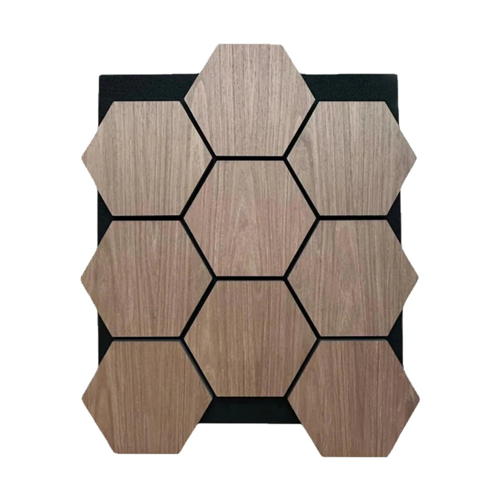 Acoustic "Turtle Hex" Wall Panels | Oak | 4 Pack - Wood Velvet