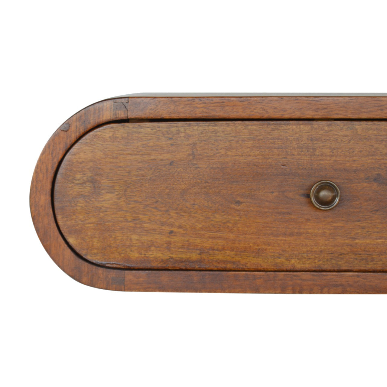 Wall Mounted Rounded Bedside Table - Wood Velvet