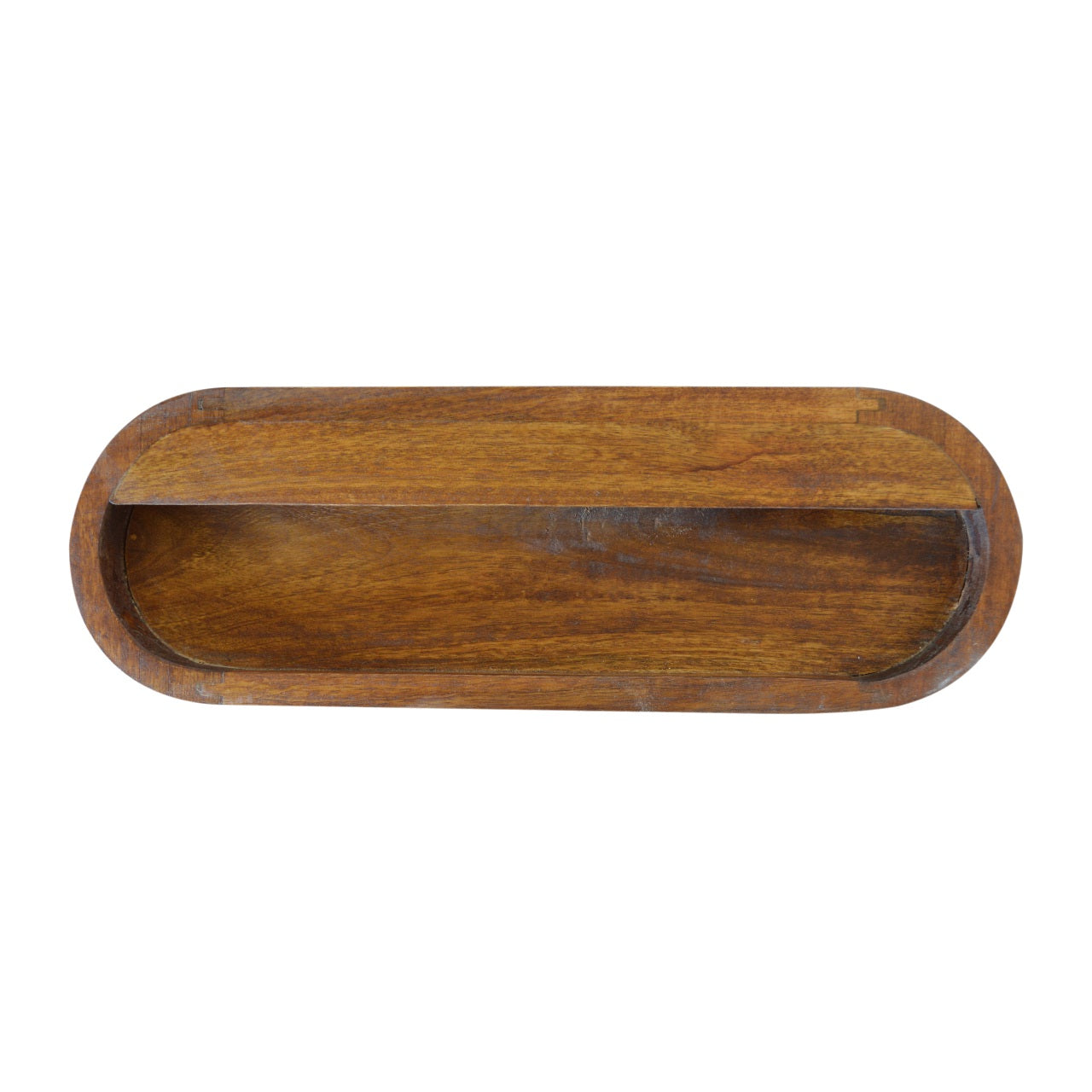 Wall Mounted Rounded Bedside Table - Wood Velvet