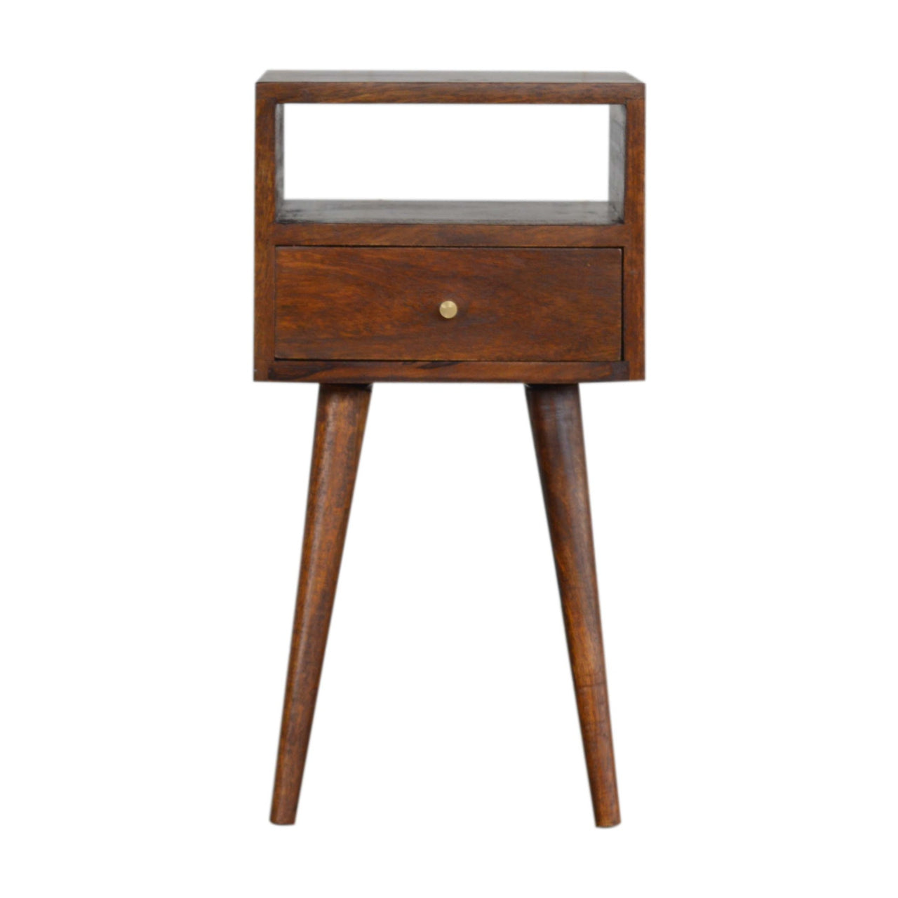 Mini Chestnut Bedside Table - Wood Velvet