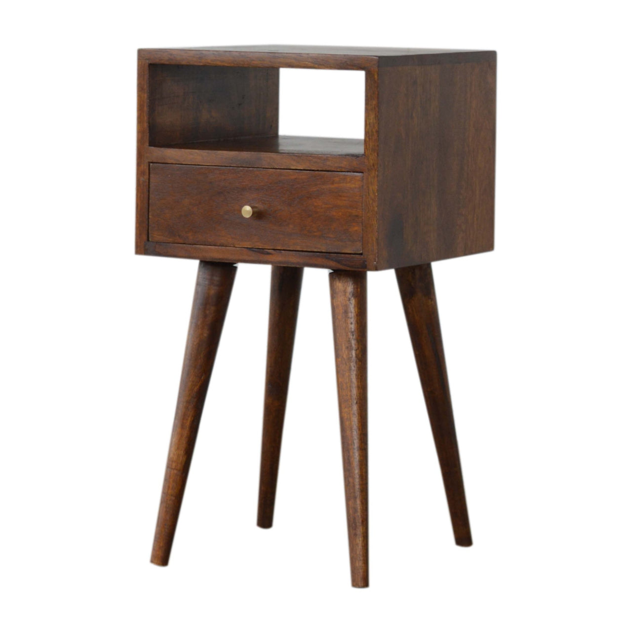 Mini Chestnut Bedside Table - Wood Velvet
