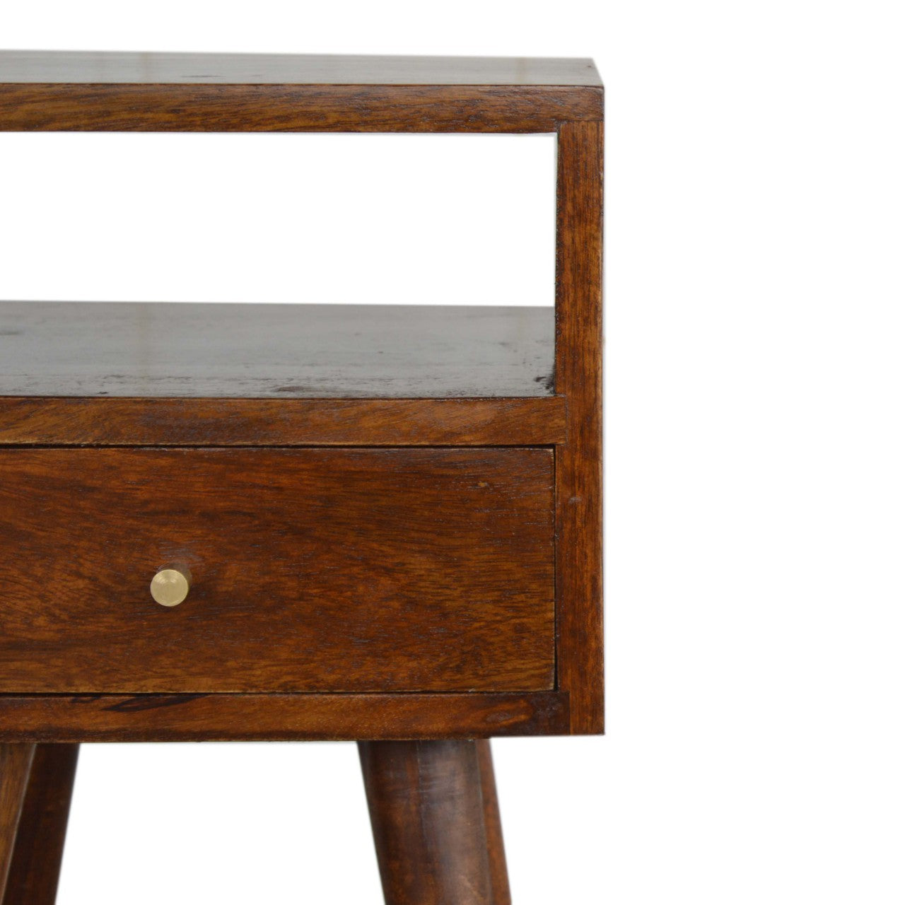 Mini Chestnut Bedside Table - Wood Velvet