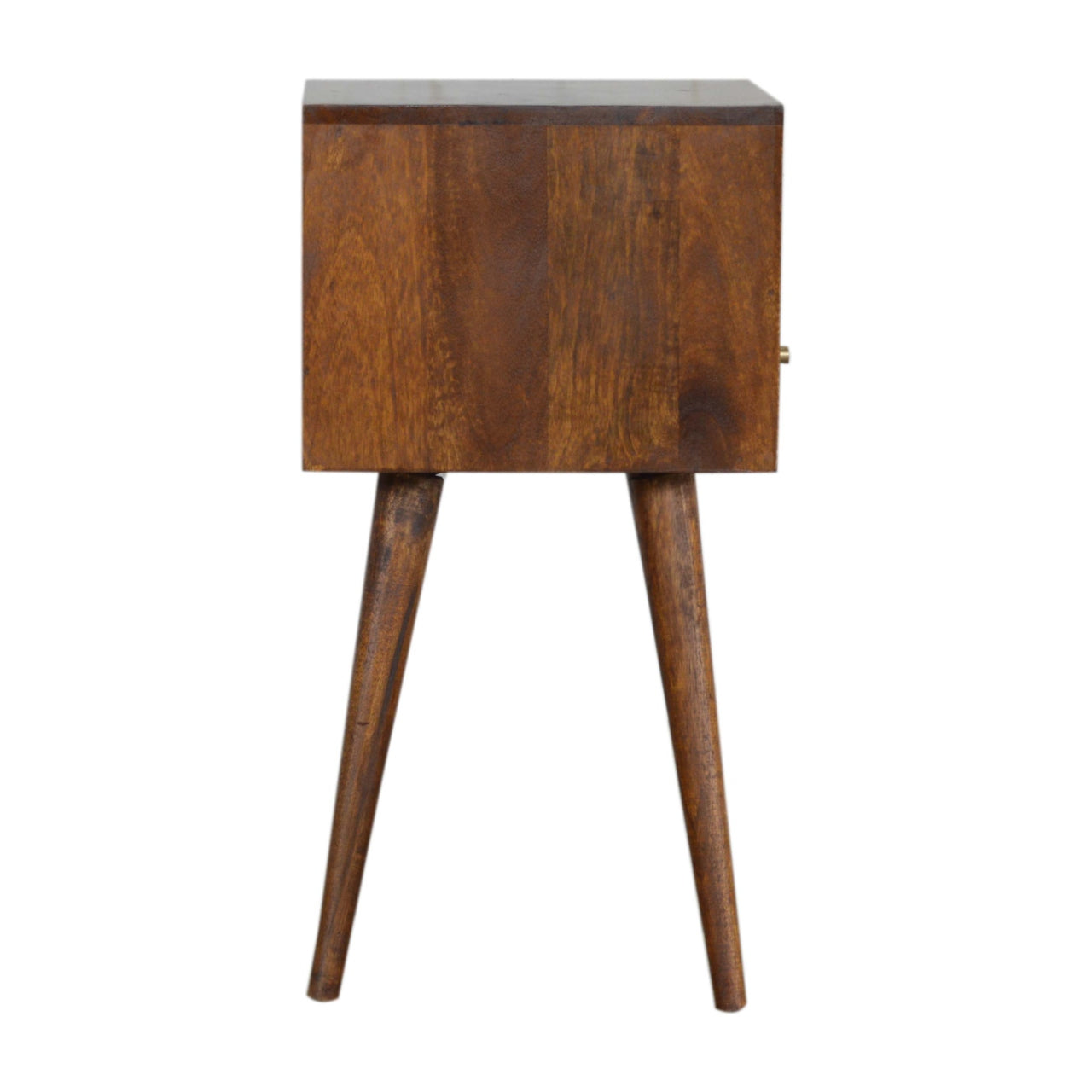 Mini Chestnut Bedside Table - Wood Velvet