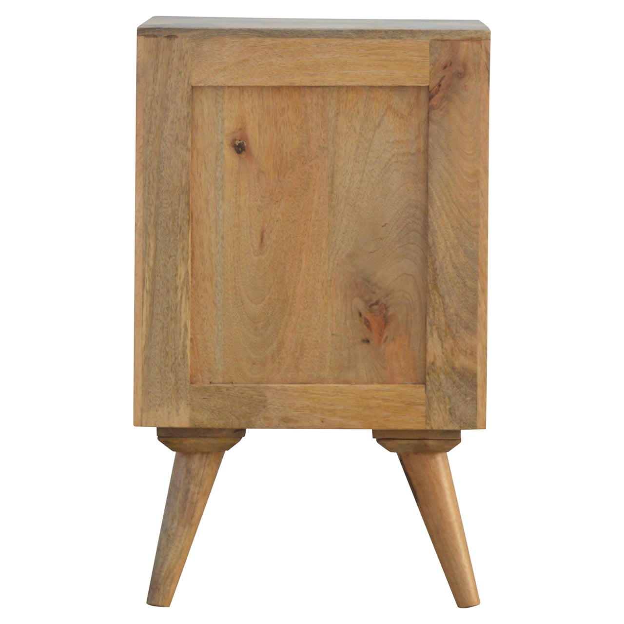 4 Drawer Multi Bedside Cabinet - Wood Velvet