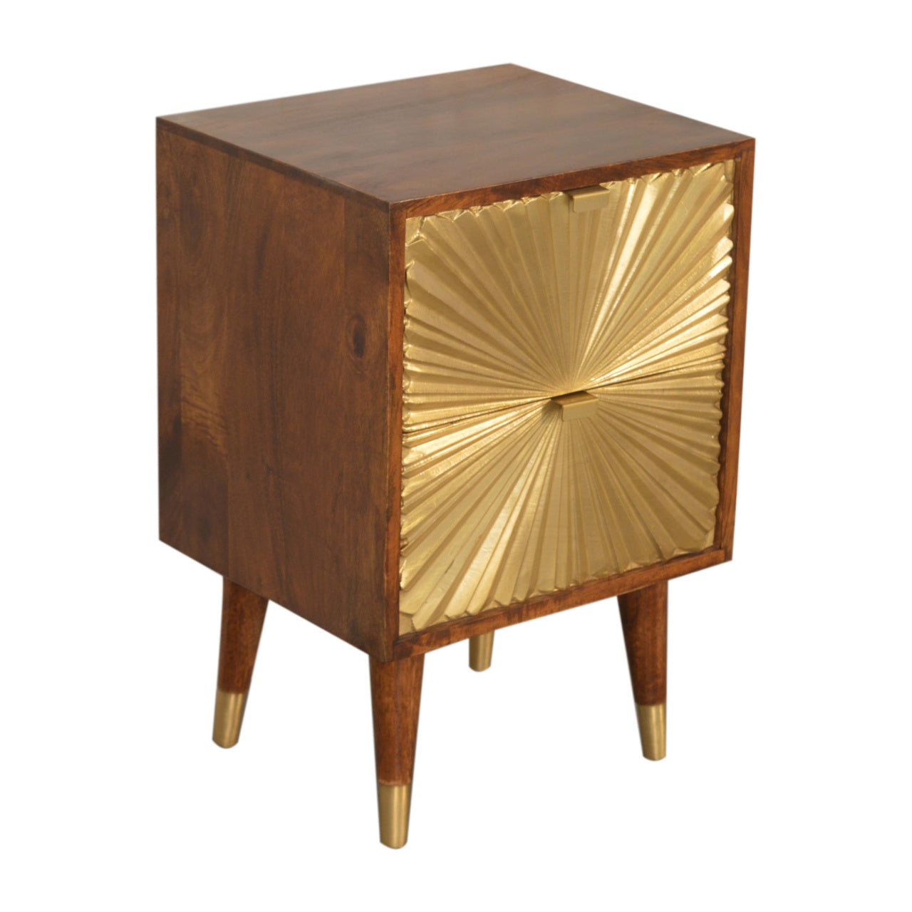 Gold-dust Bedside Cabinet - Wood Velvet