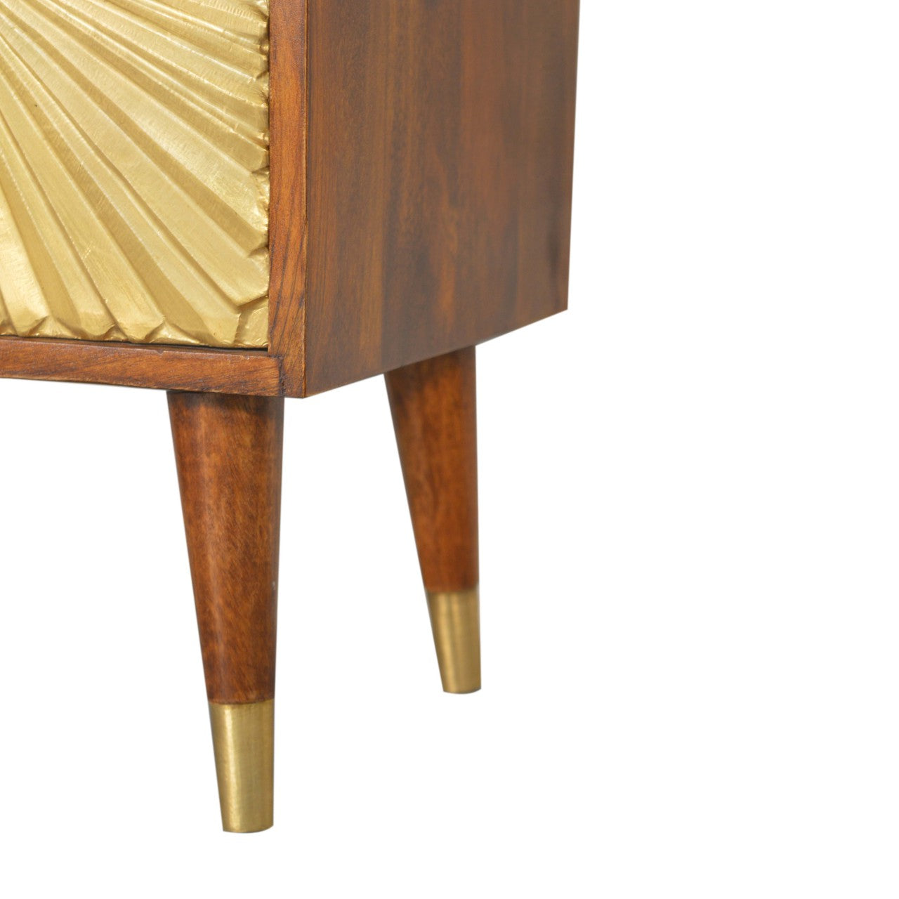Gold-dust Bedside Cabinet - Wood Velvet