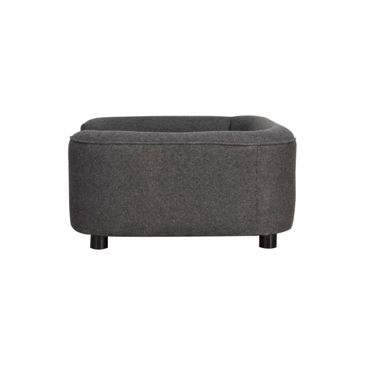 Luxury Grey Tweed Pet Sofa Bed - Wood Velvet