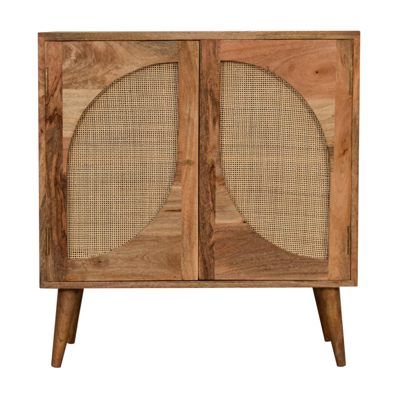 Nordic "Close-knit" Woven Leaf Storage Cabinet - Wood Velvet