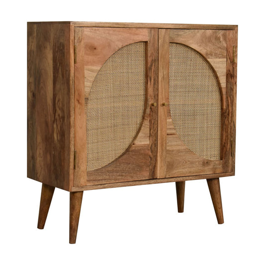 Nordic "Close-knit" Woven Leaf Storage Cabinet - Wood Velvet