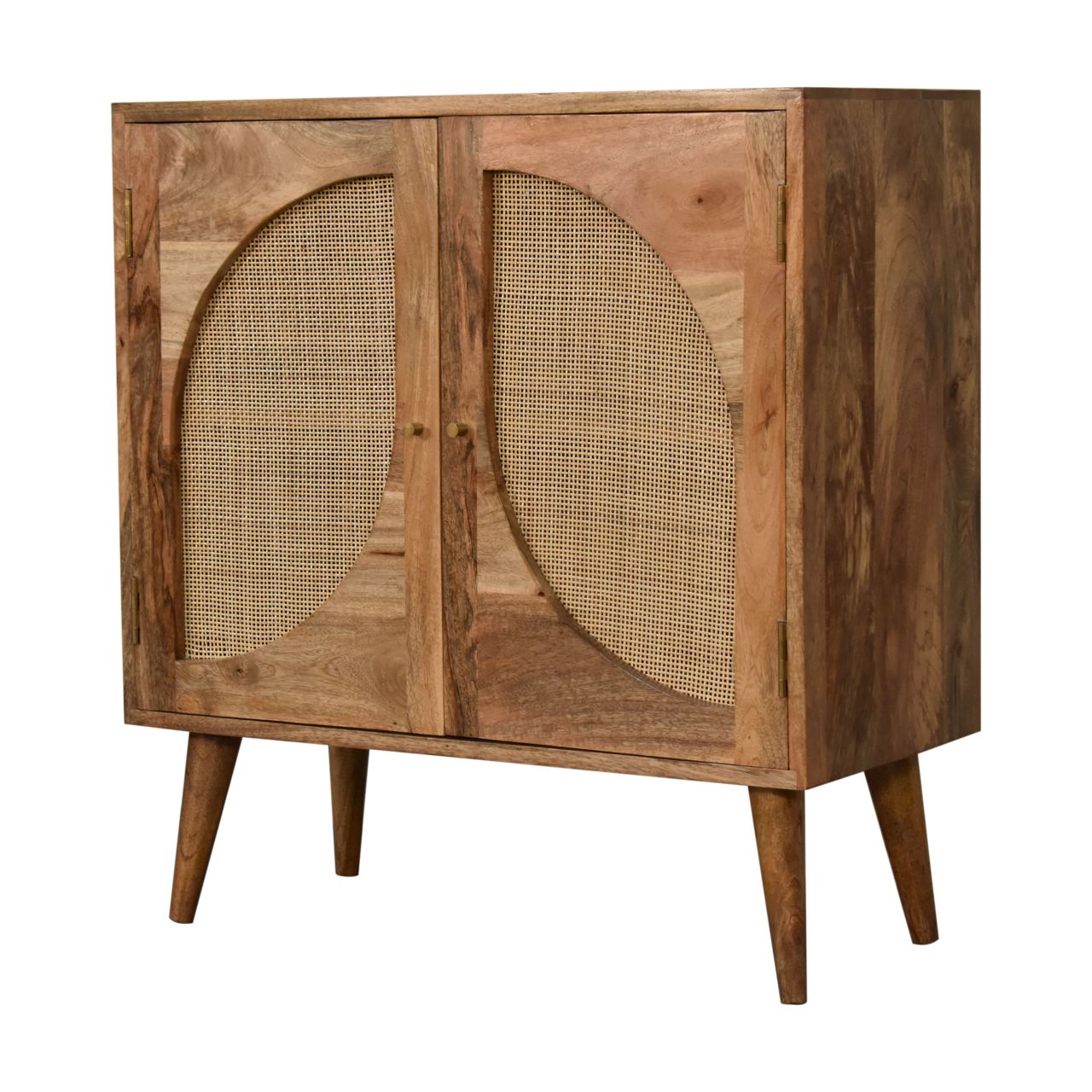 Nordic "Close-knit" Woven Leaf Storage Cabinet - Wood Velvet