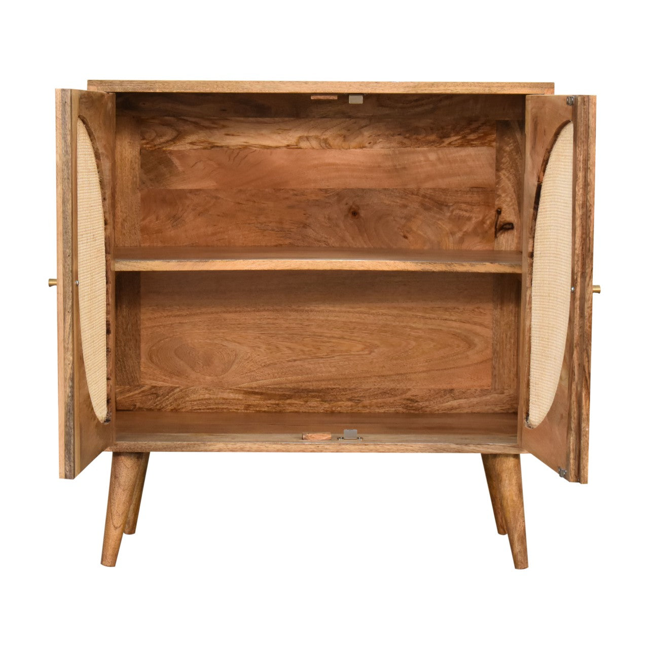 Nordic "Close-knit" Woven Leaf Storage Cabinet - Wood Velvet