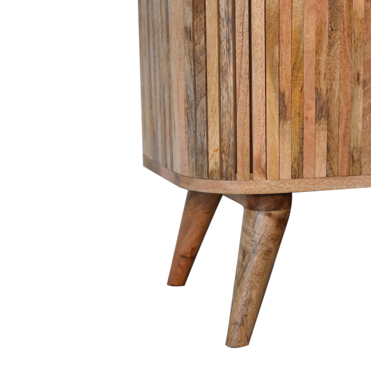 Solid Wood Slatted Media Unit - Wood Velvet