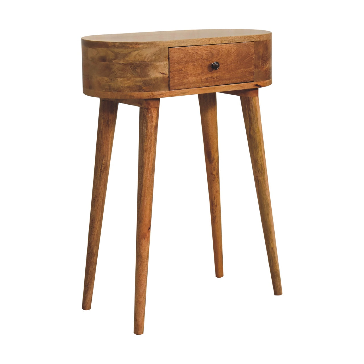 Mini Albion Oak Console Table - Wood Velvet