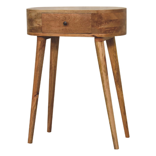 Mini Albion Oak Console Table - Wood Velvet