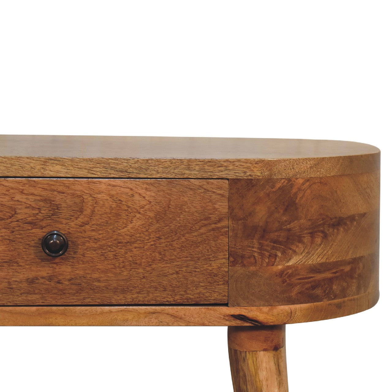 Mini Albion Oak Console Table - Wood Velvet