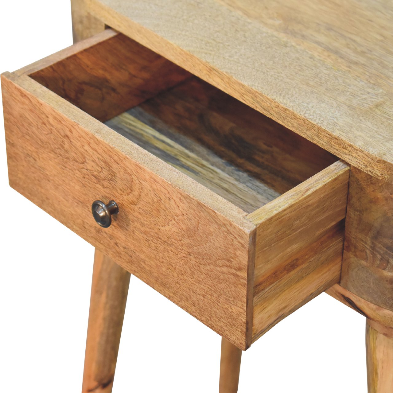 Mini Albion Oak Console Table - Wood Velvet